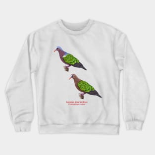 Asian Emerald Dove | Chalcophaps indica ⚥ Crewneck Sweatshirt